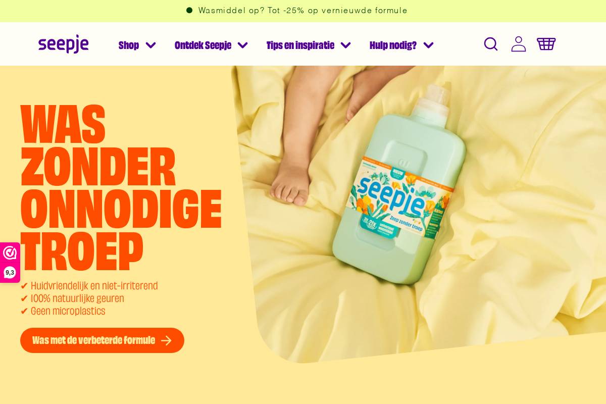 seepje.com homepage screenshot