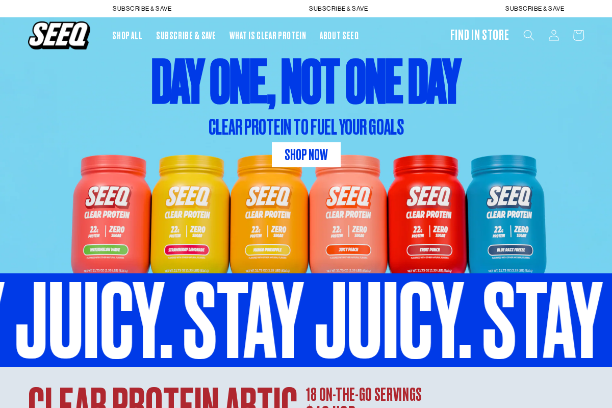 Seeqsupply homepage screenshot