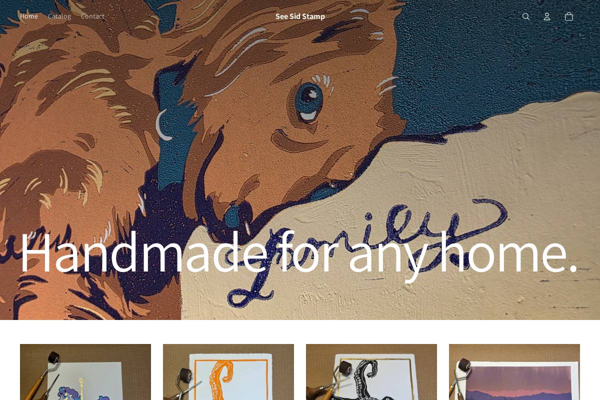 seesidstamp.com homepage screenshot