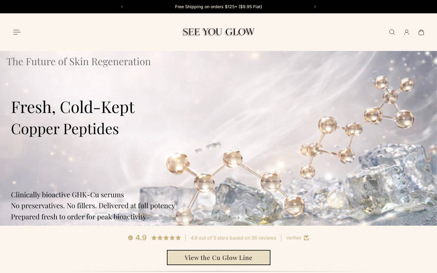 seeyouglow.com homepage screenshot