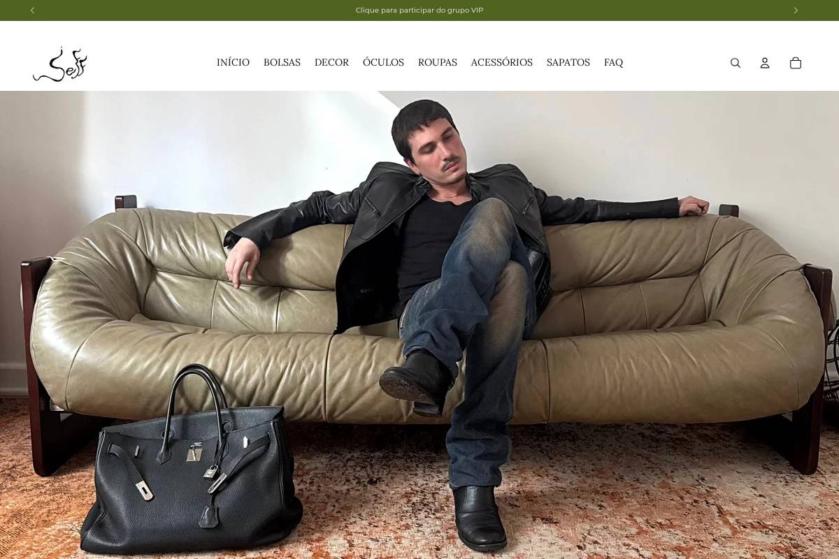 seffvintage.com homepage screenshot