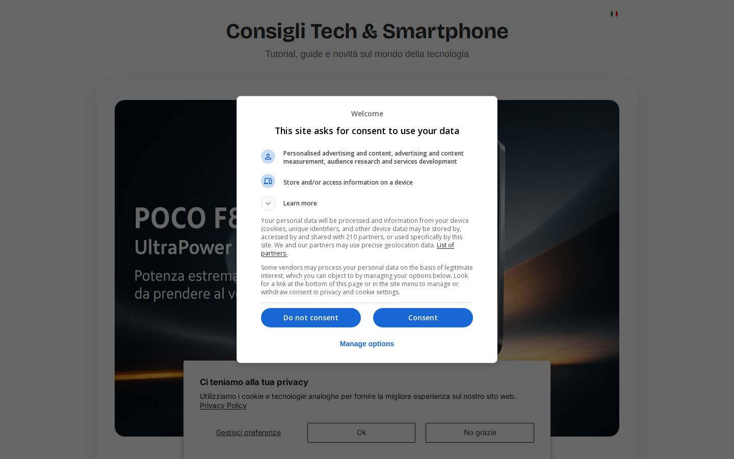 seguitel.it homepage screenshot