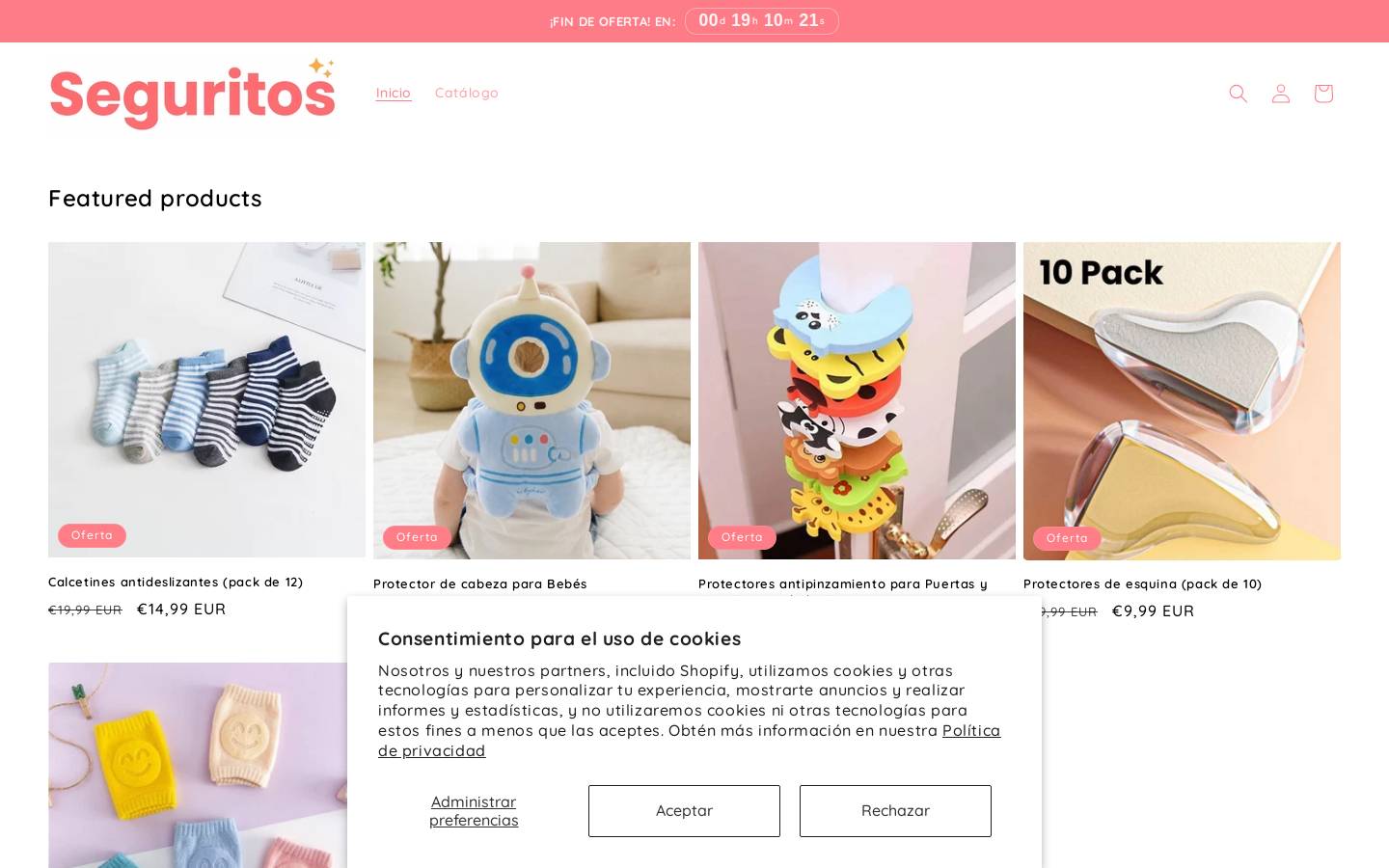 seguritos.shop homepage screenshot