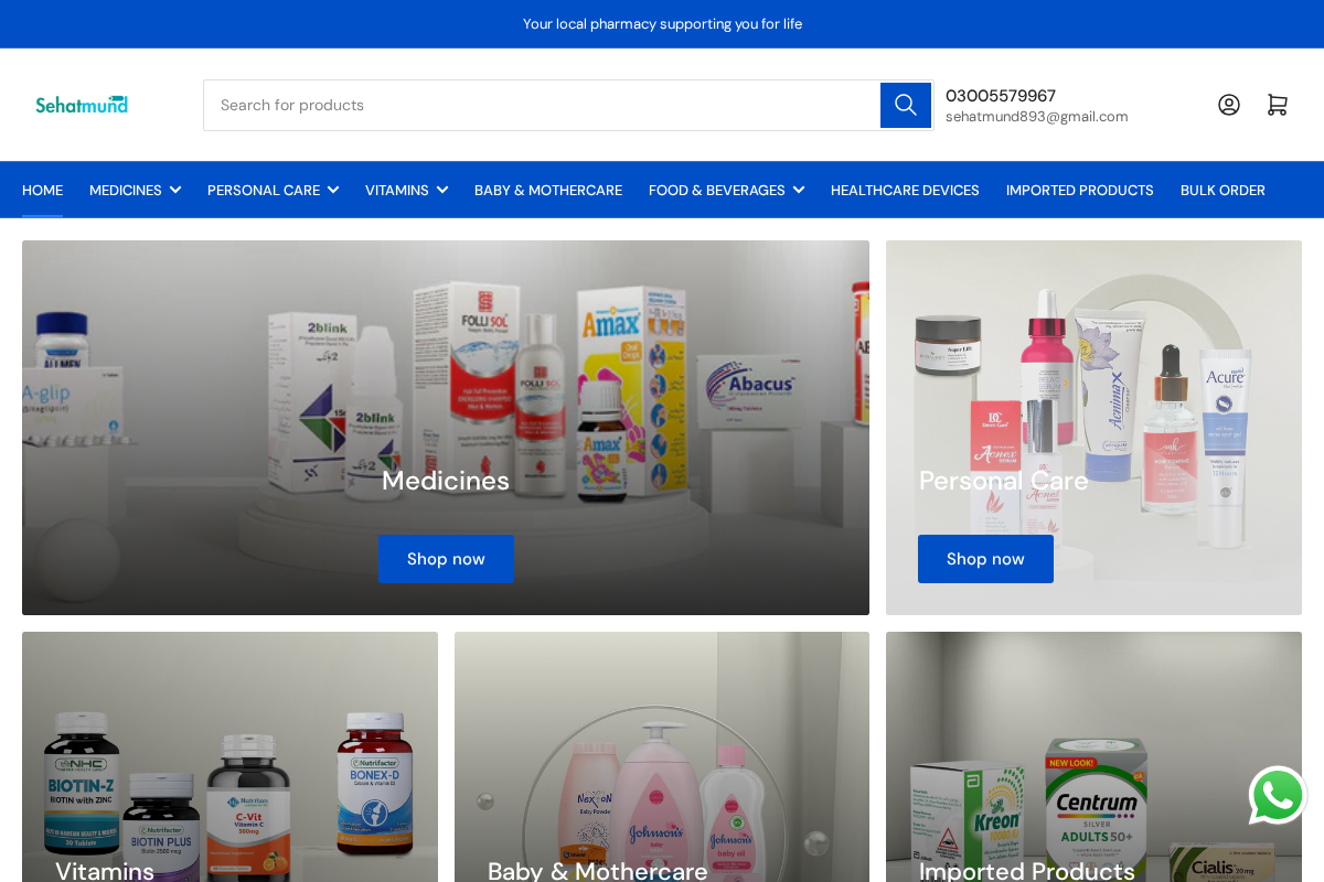 Sehatmund homepage screenshot