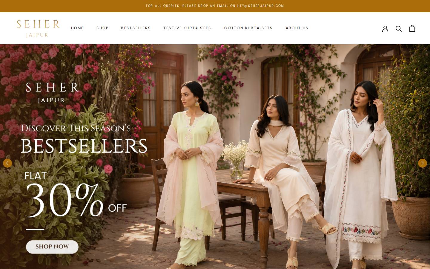 seherjaipur.com homepage screenshot