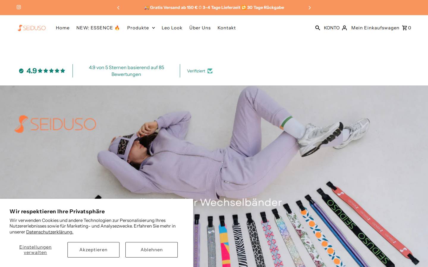 seiduso.de homepage screenshot