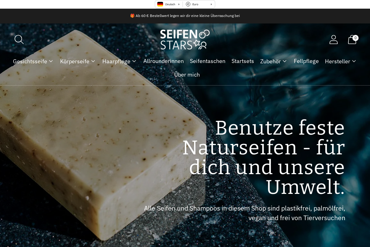 seifenstars homepage screenshot