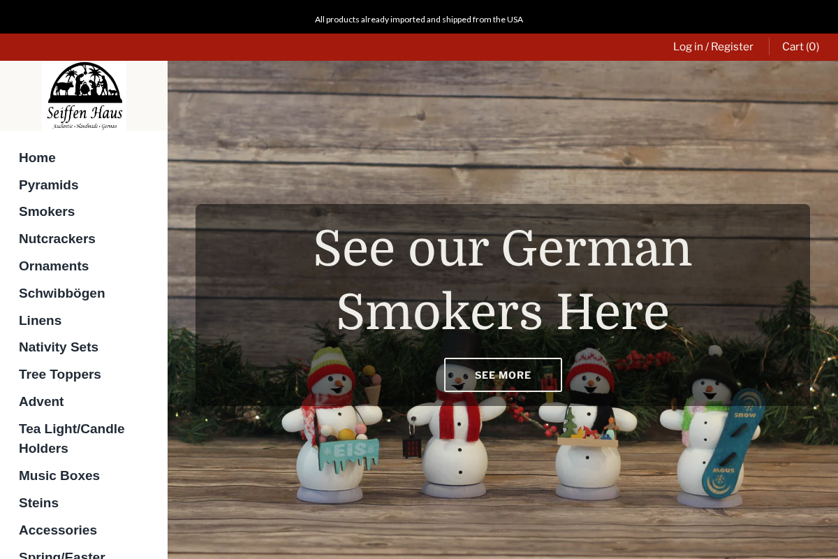 Seiffen Haus homepage screenshot