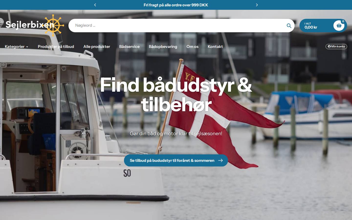 Sejlerbixen homepage screenshot