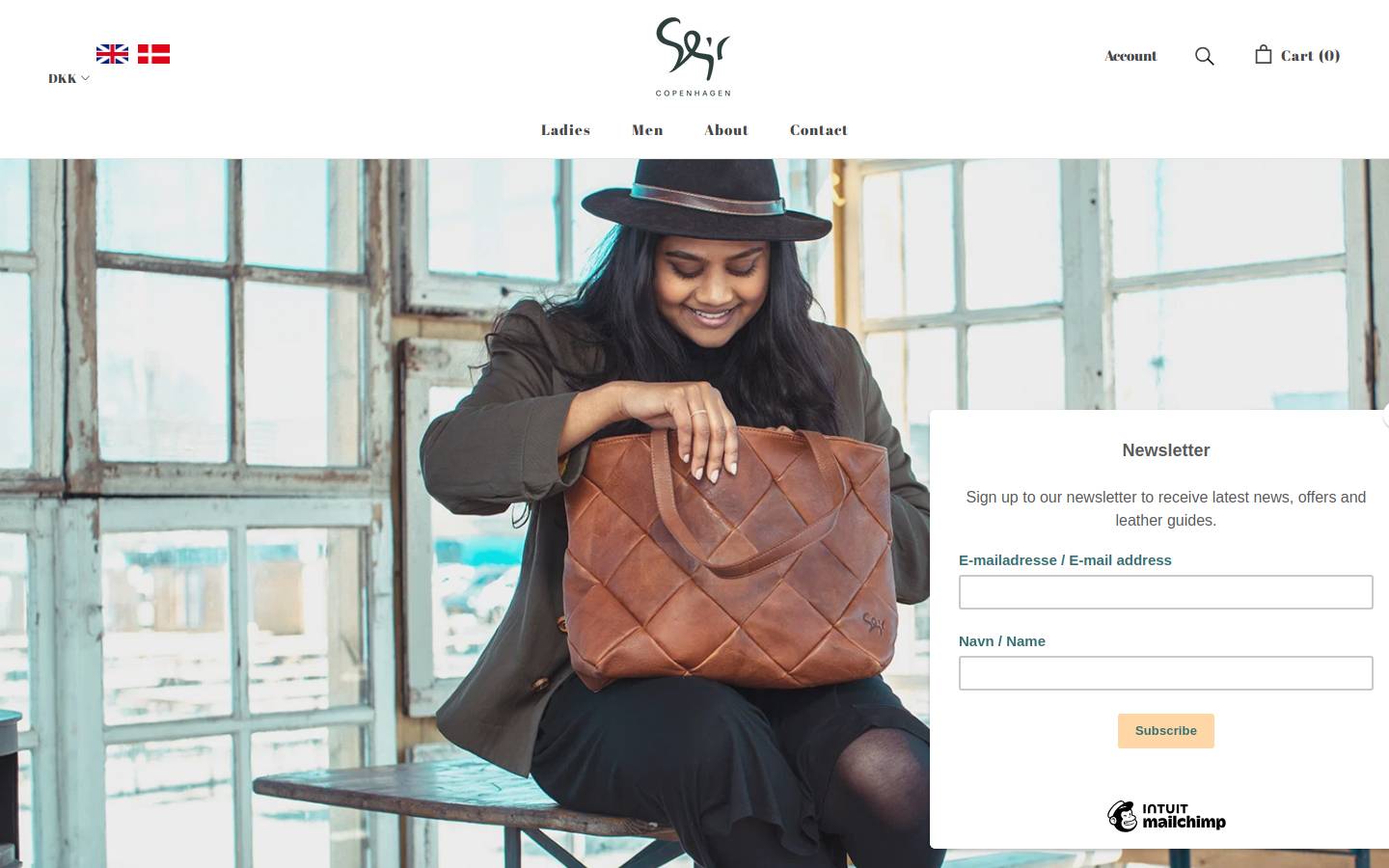 Sejr Copenhagen homepage screenshot
