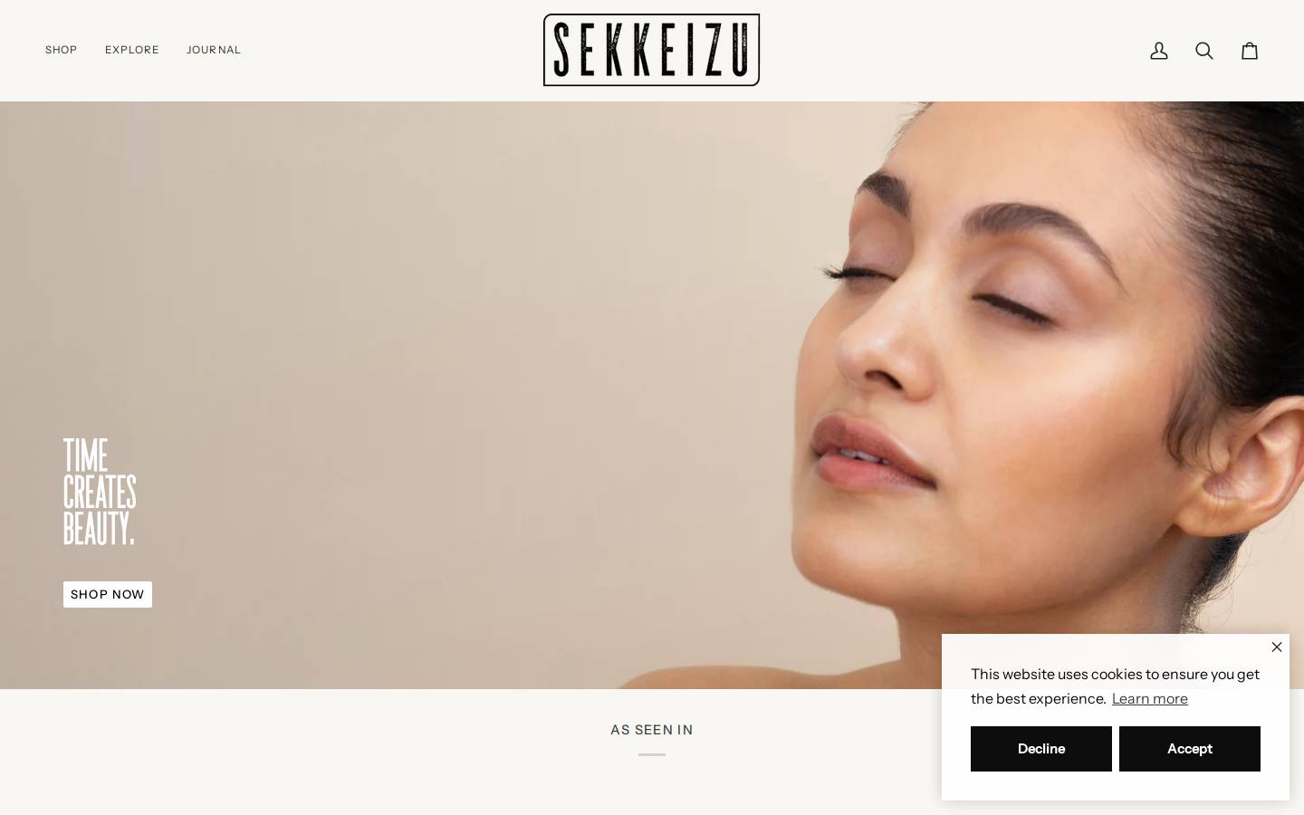 sekkeizu.com homepage screenshot