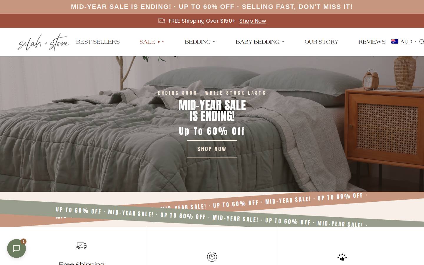 selahandstone.com.au homepage screenshot