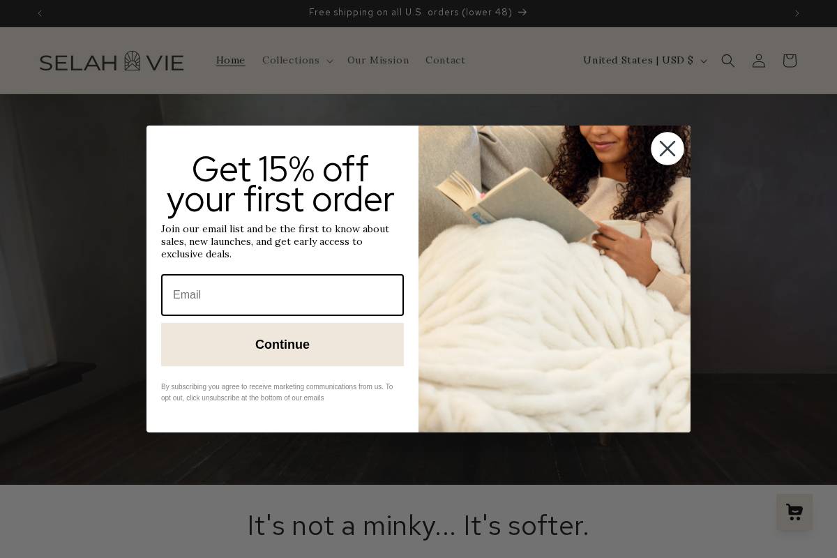 selahviehome.com homepage screenshot