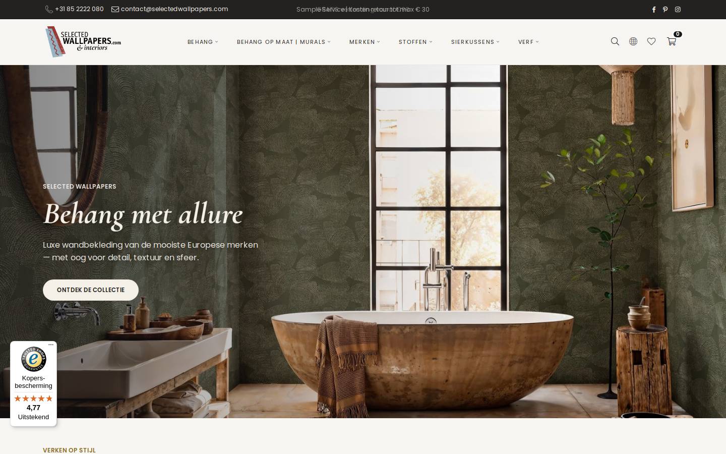 Selectedwallpapers homepage screenshot