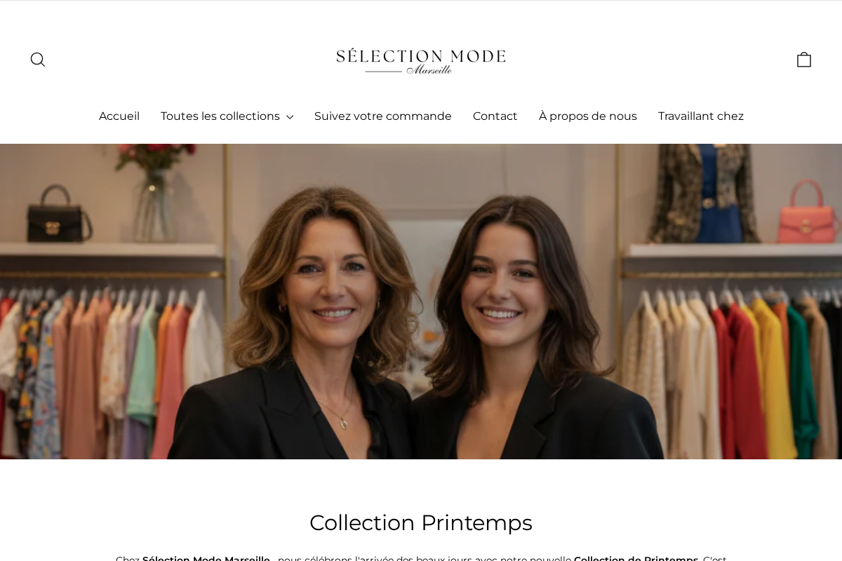 Selectionmodemarseille homepage screenshot