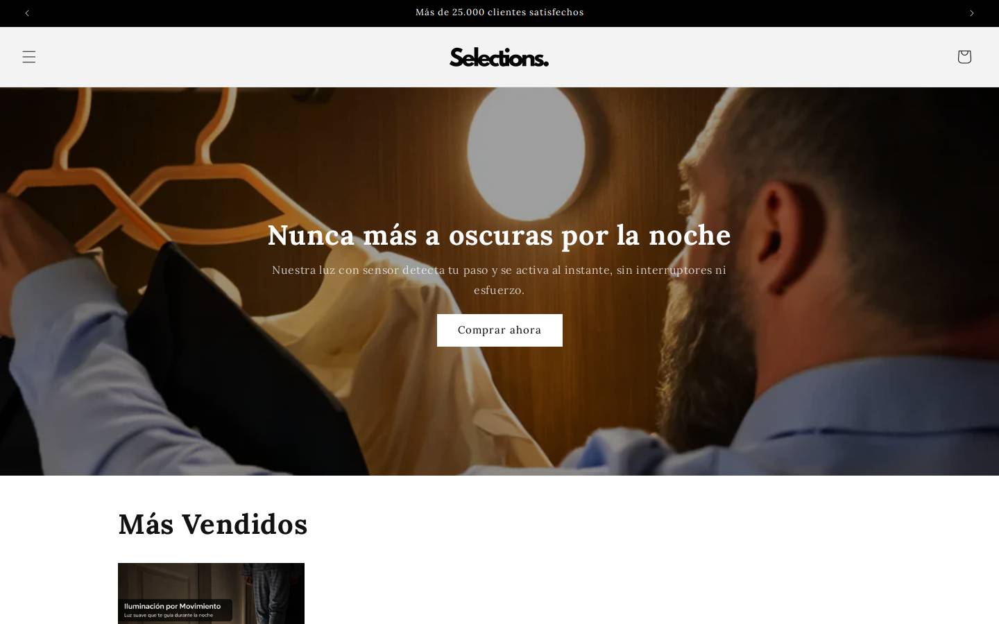 selectionshop.es homepage screenshot