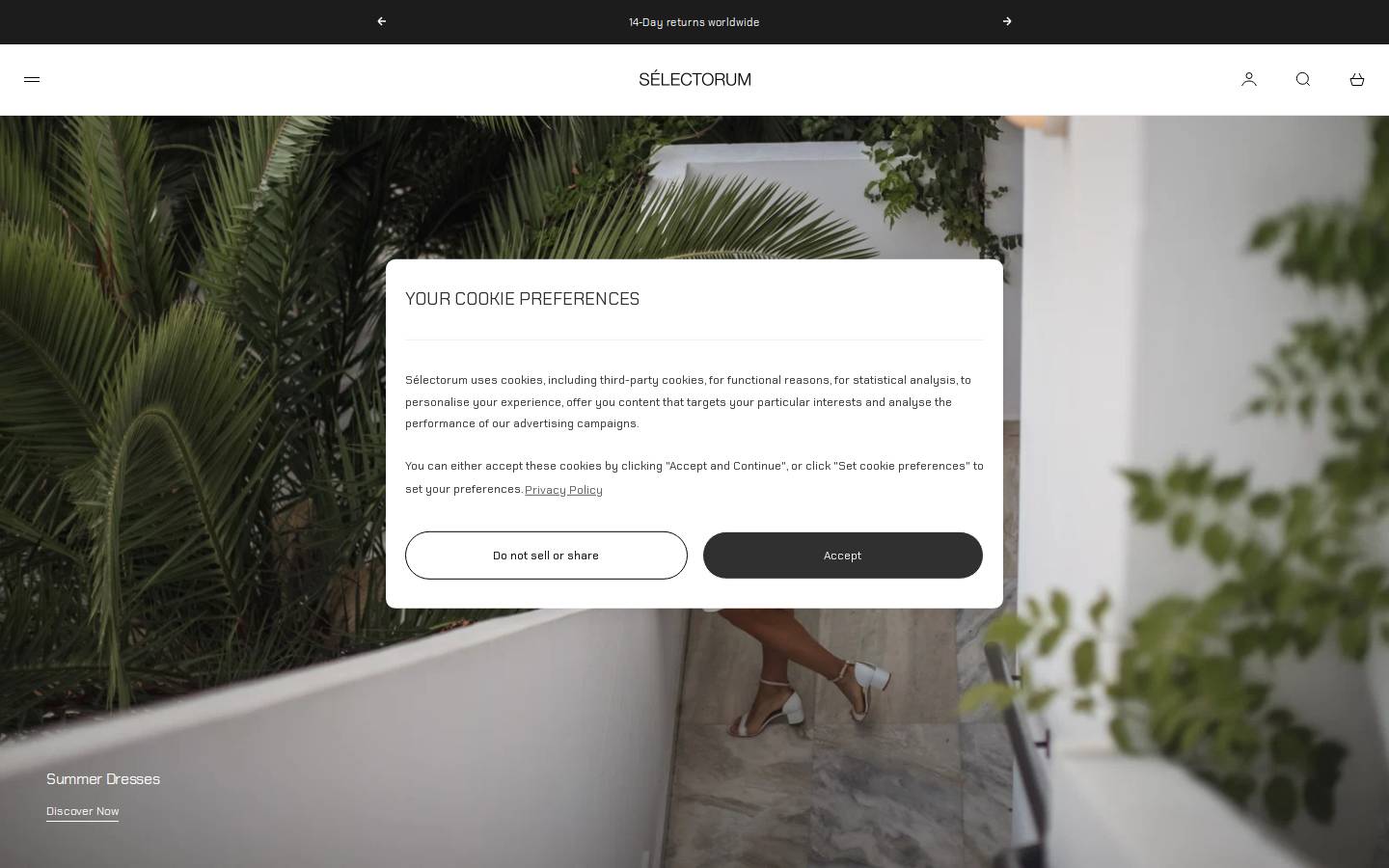 Selectorum homepage screenshot