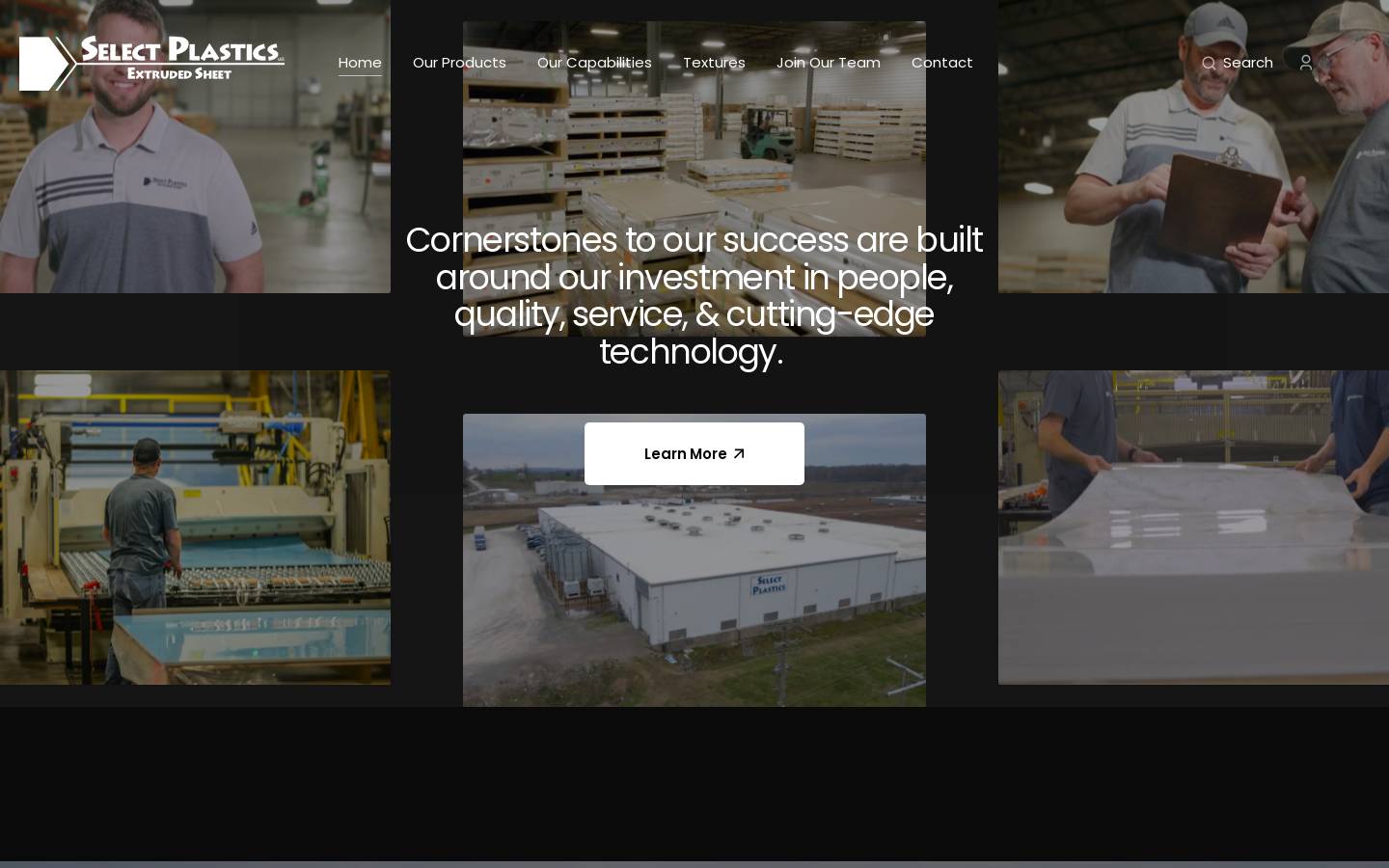 selectplastics.net homepage screenshot