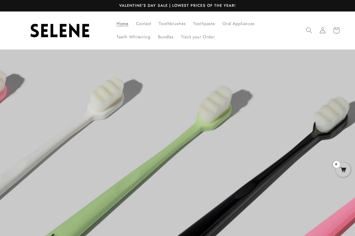Seleneteeth homepage screenshot
