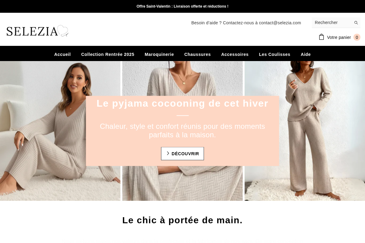 selezia.com homepage screenshot