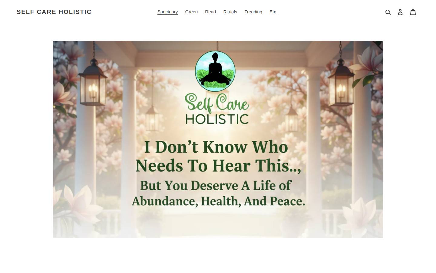 selfcareholistic.com homepage screenshot