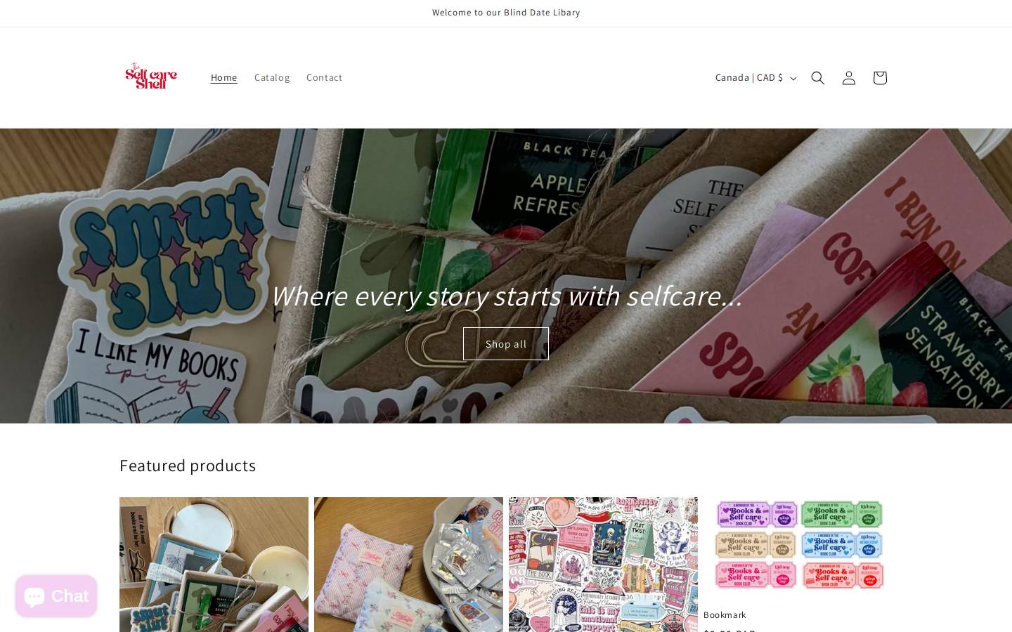 selfcareshelf.ca homepage screenshot