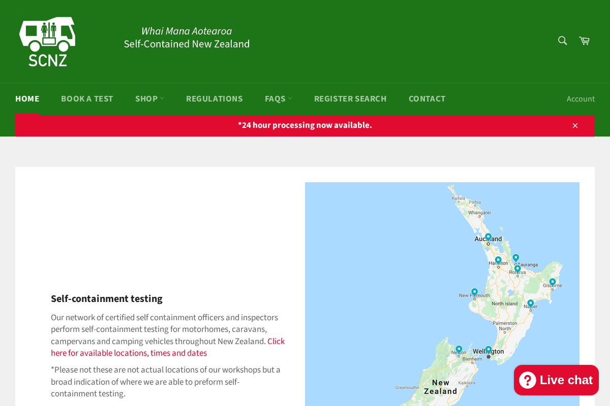 SCNZ homepage screenshot