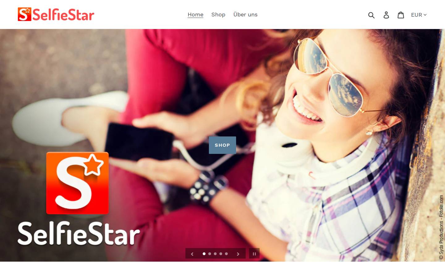 selfiestar.de homepage screenshot