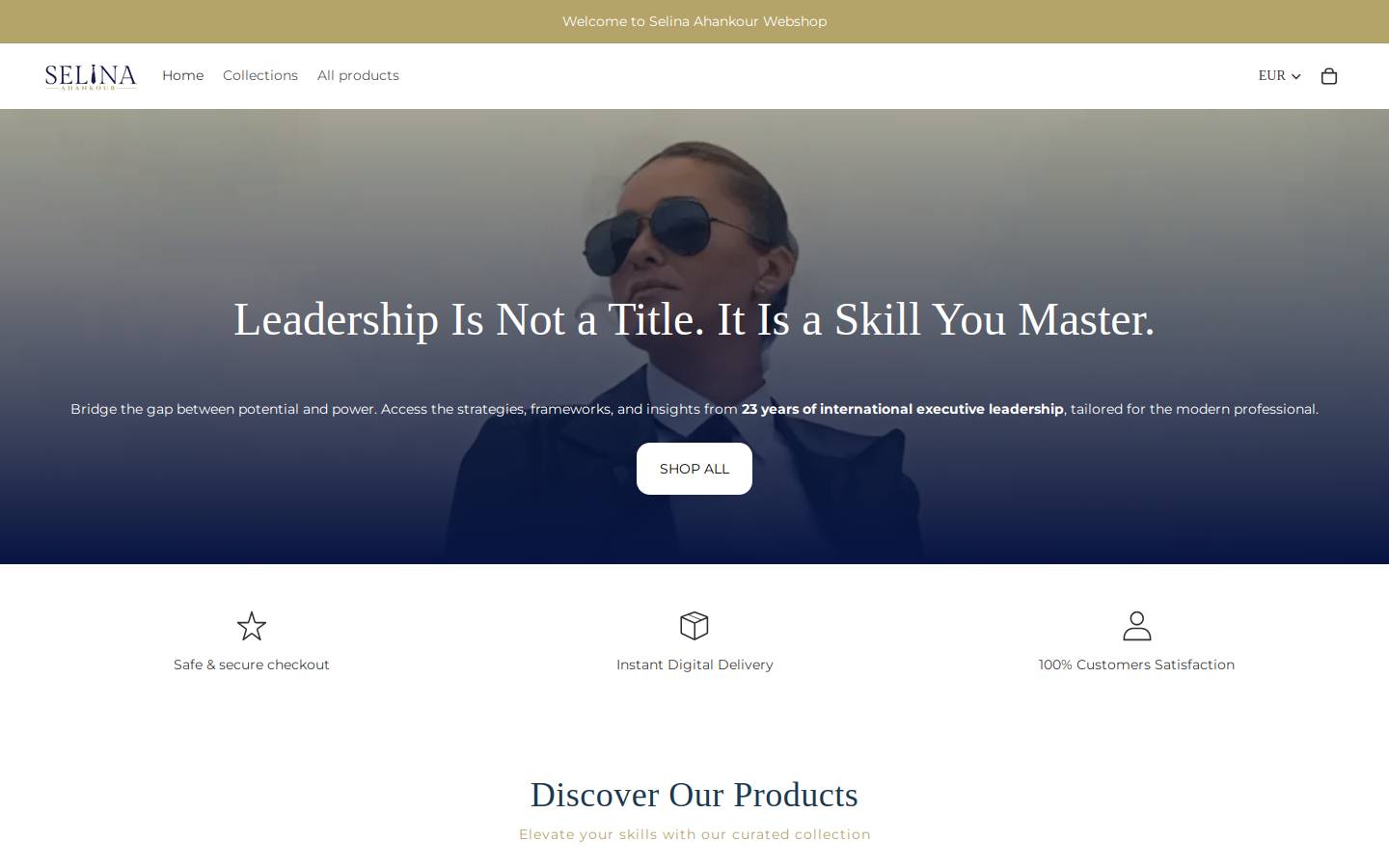 selina-shop.com homepage screenshot