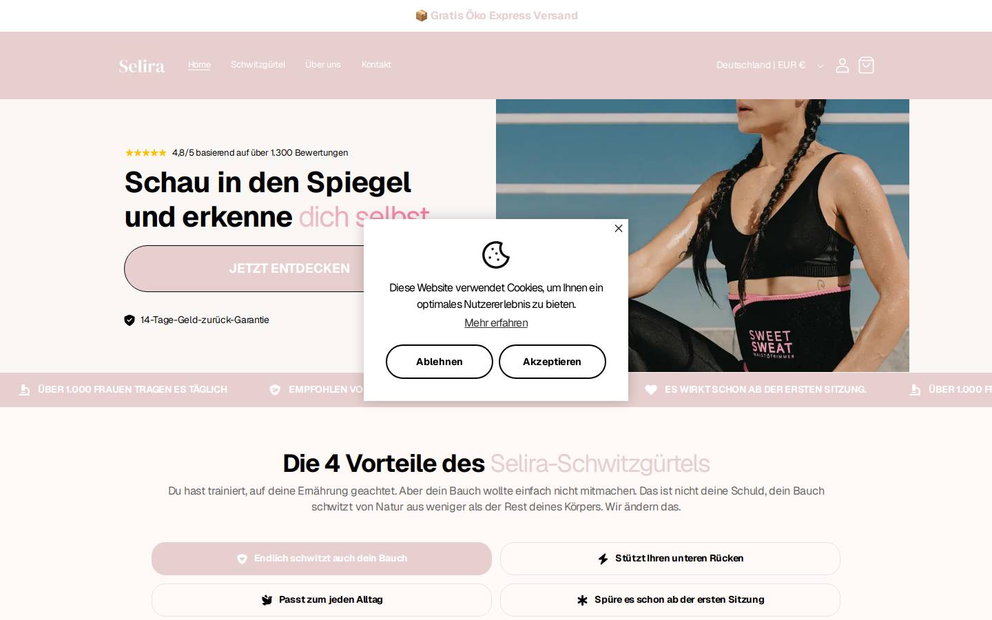 Selira homepage screenshot