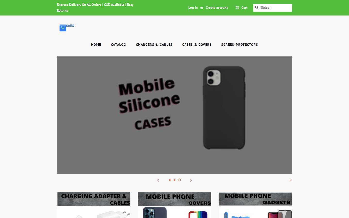 sellg.in homepage screenshot