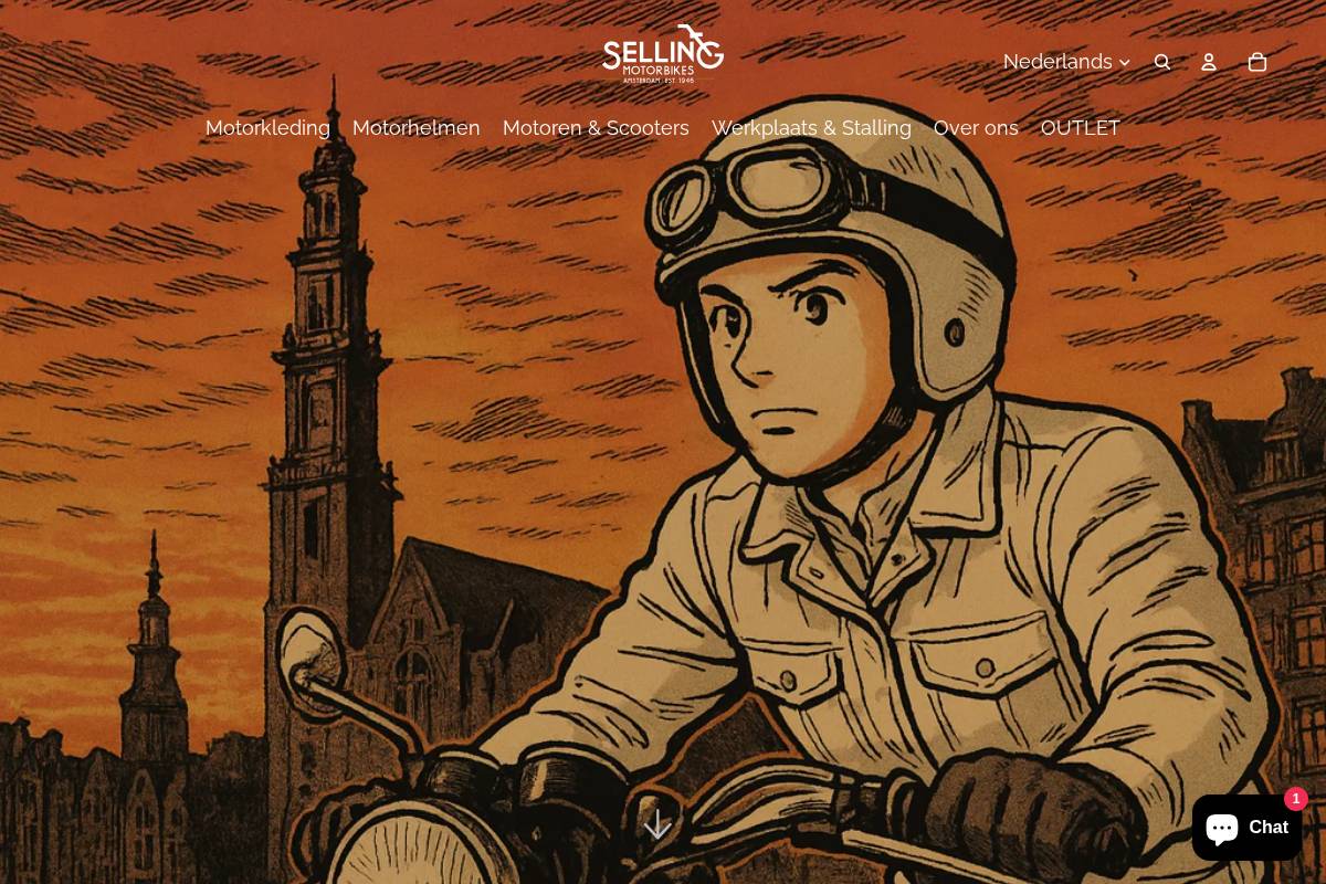 sellingmotorbikes.nl homepage screenshot