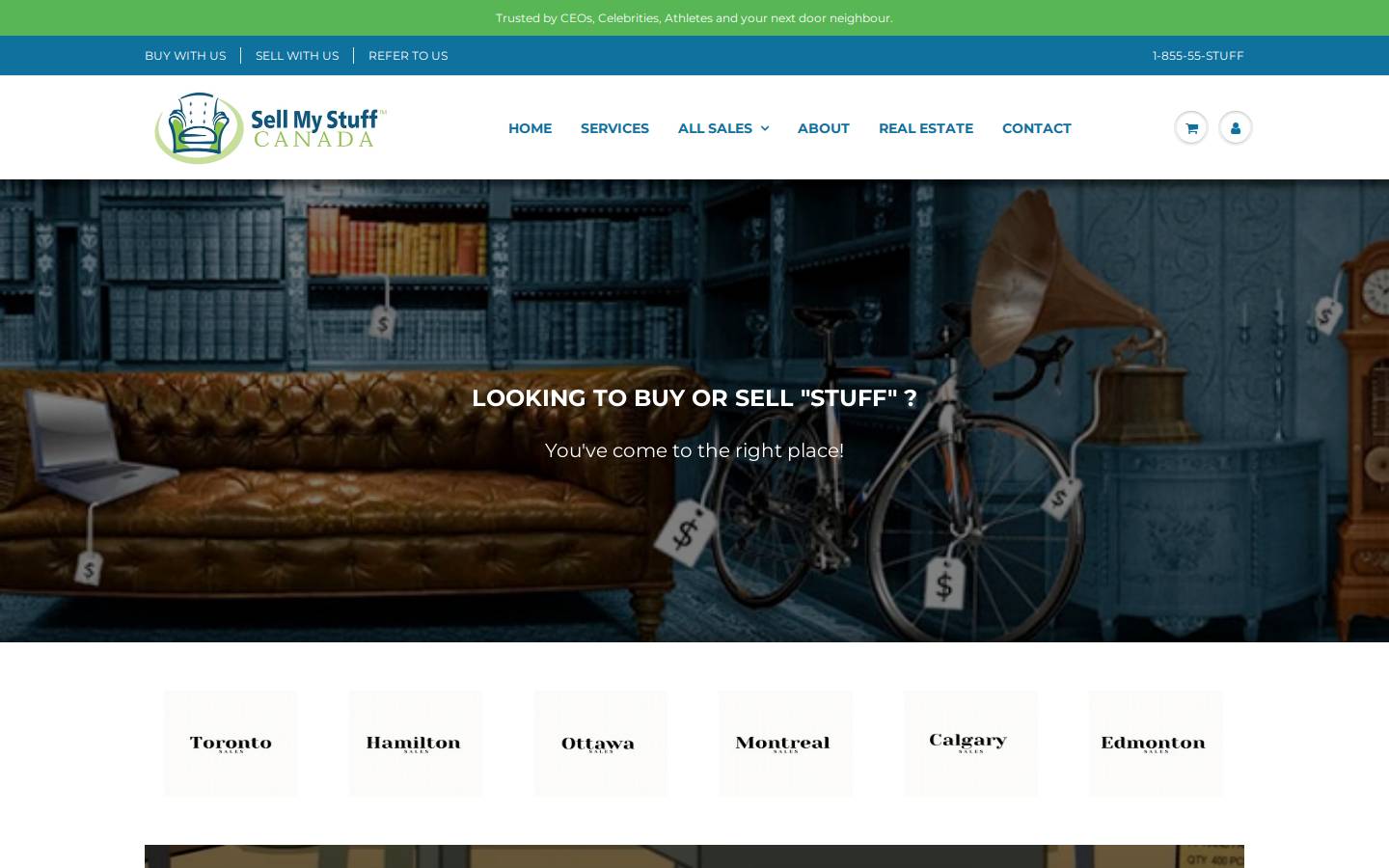 sellmystuffcanada.com homepage screenshot