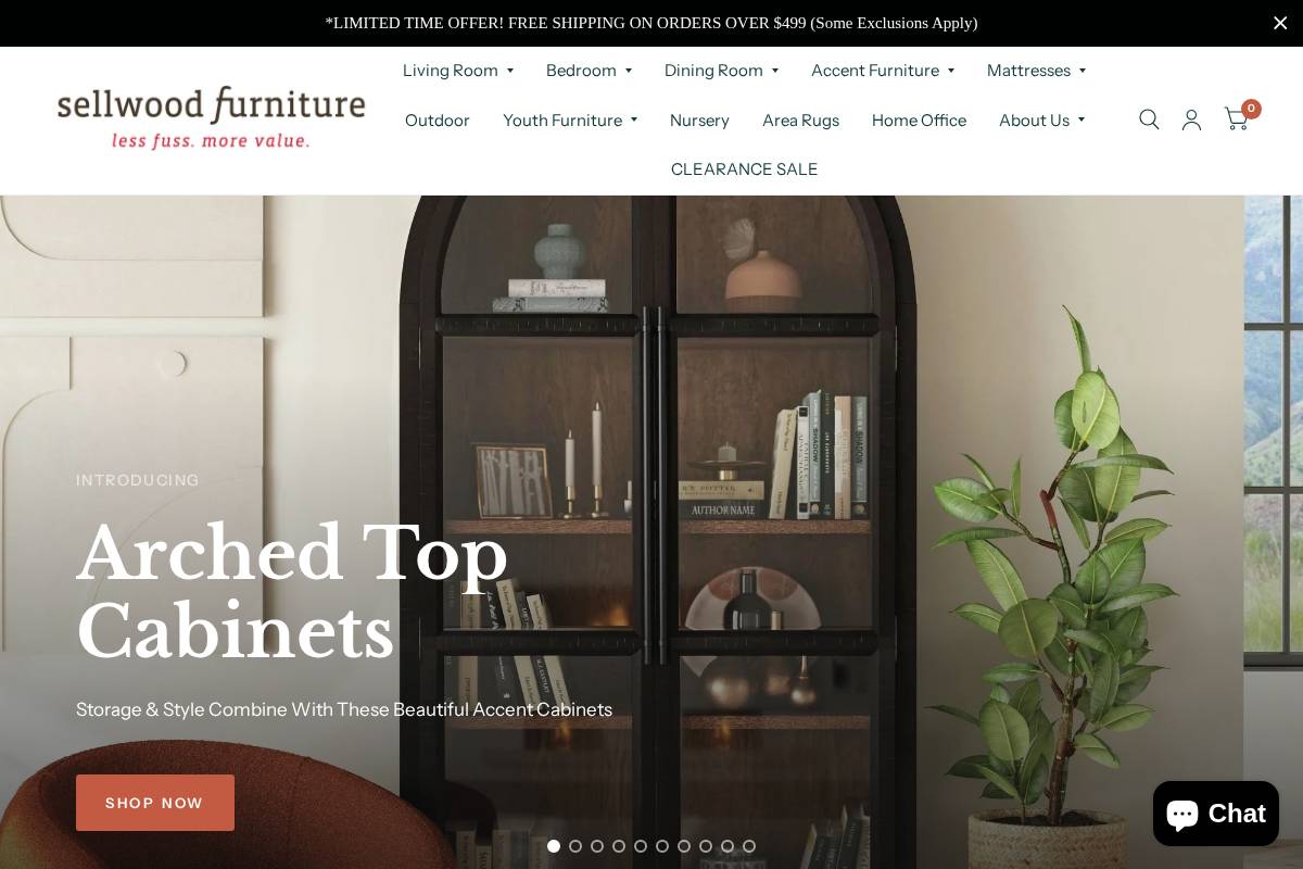 sellwoodfurniture.com homepage screenshot