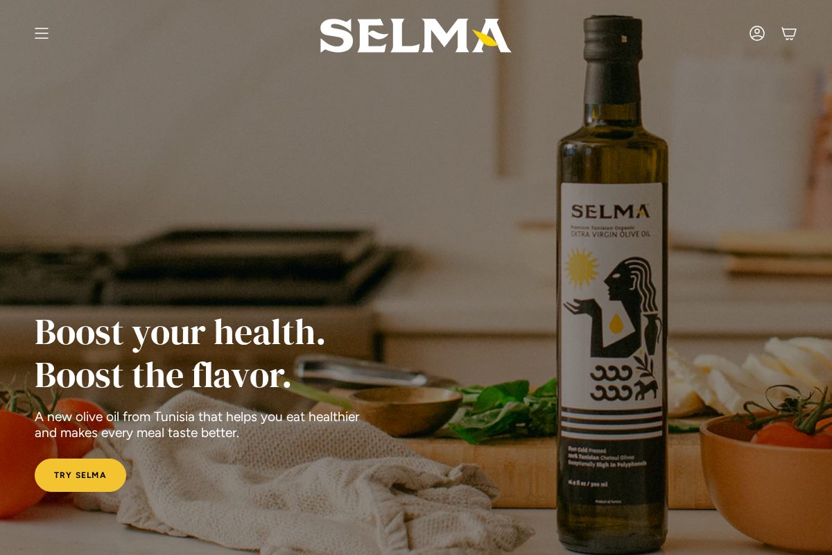 selmaevoo.com homepage screenshot