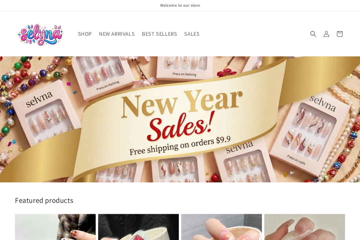 selvna homepage screenshot