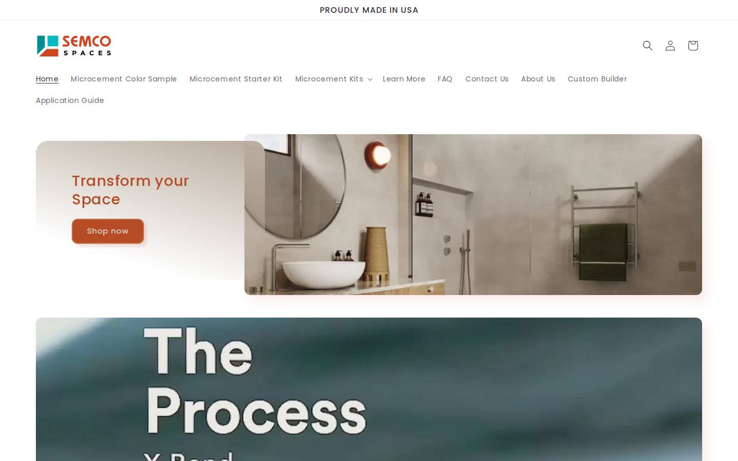 semcospaces.com homepage screenshot