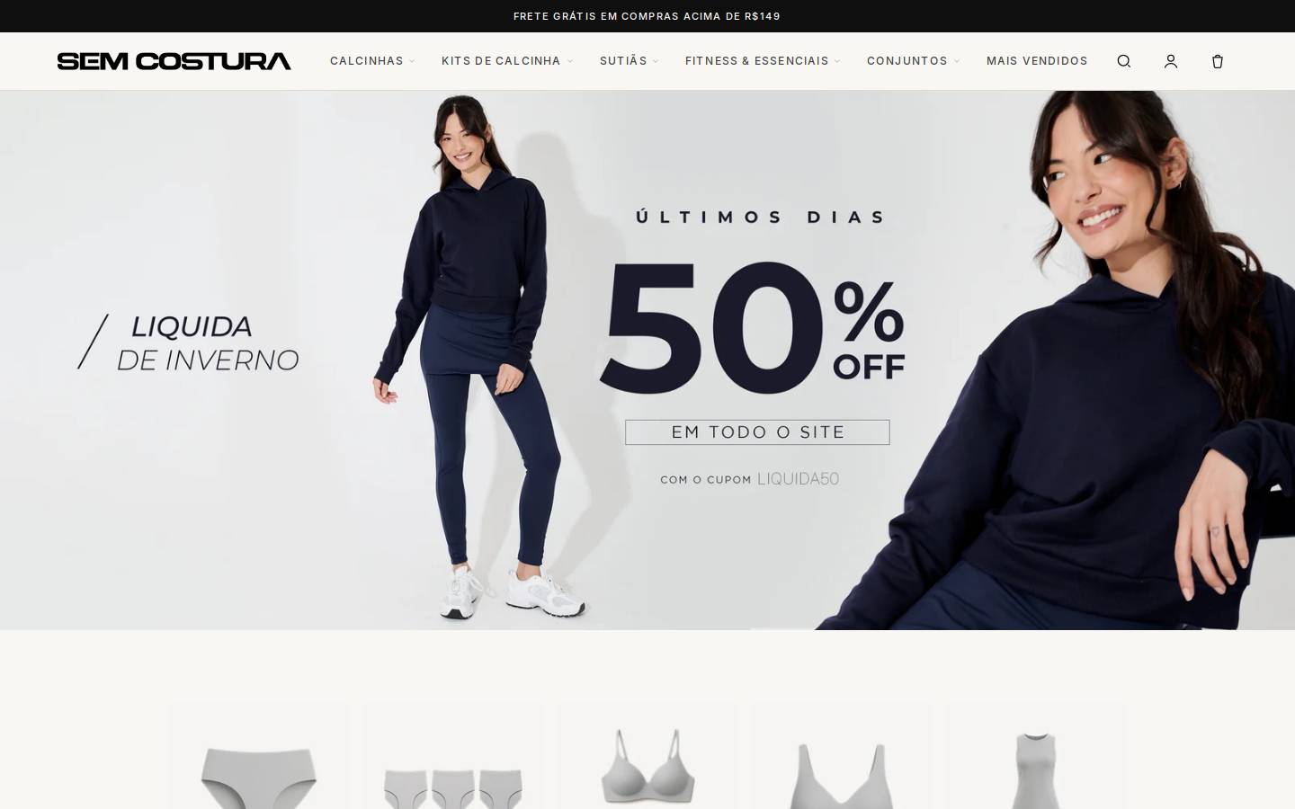semcostura.com homepage screenshot