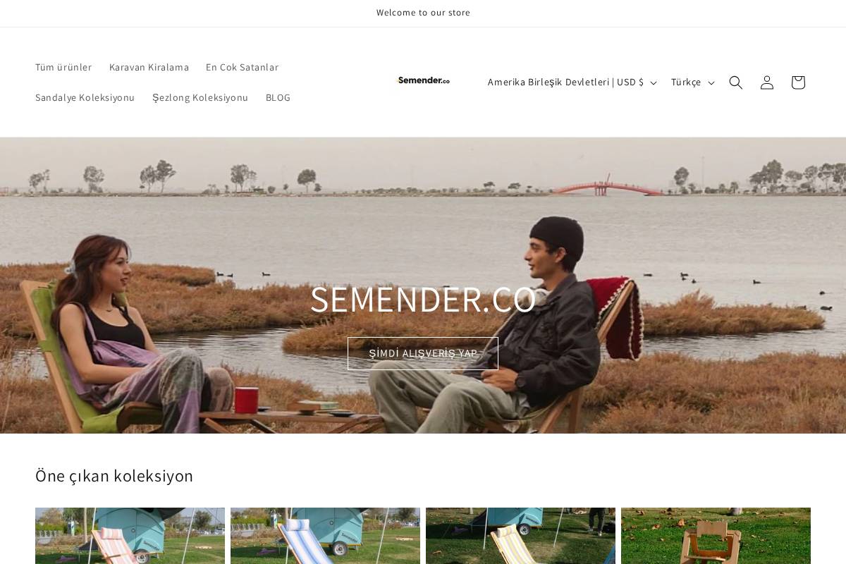 semender.co homepage screenshot