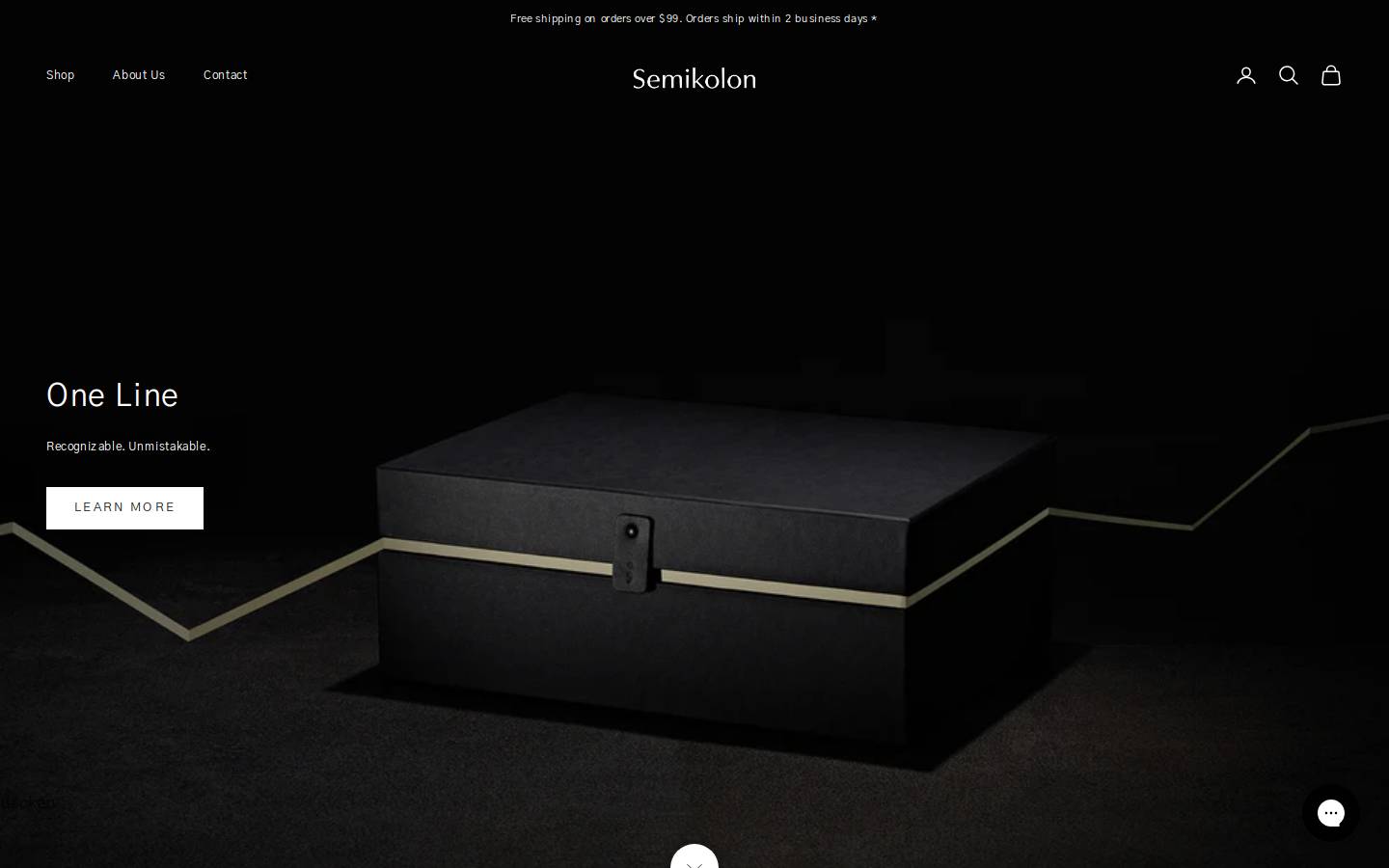 Semikolon homepage screenshot
