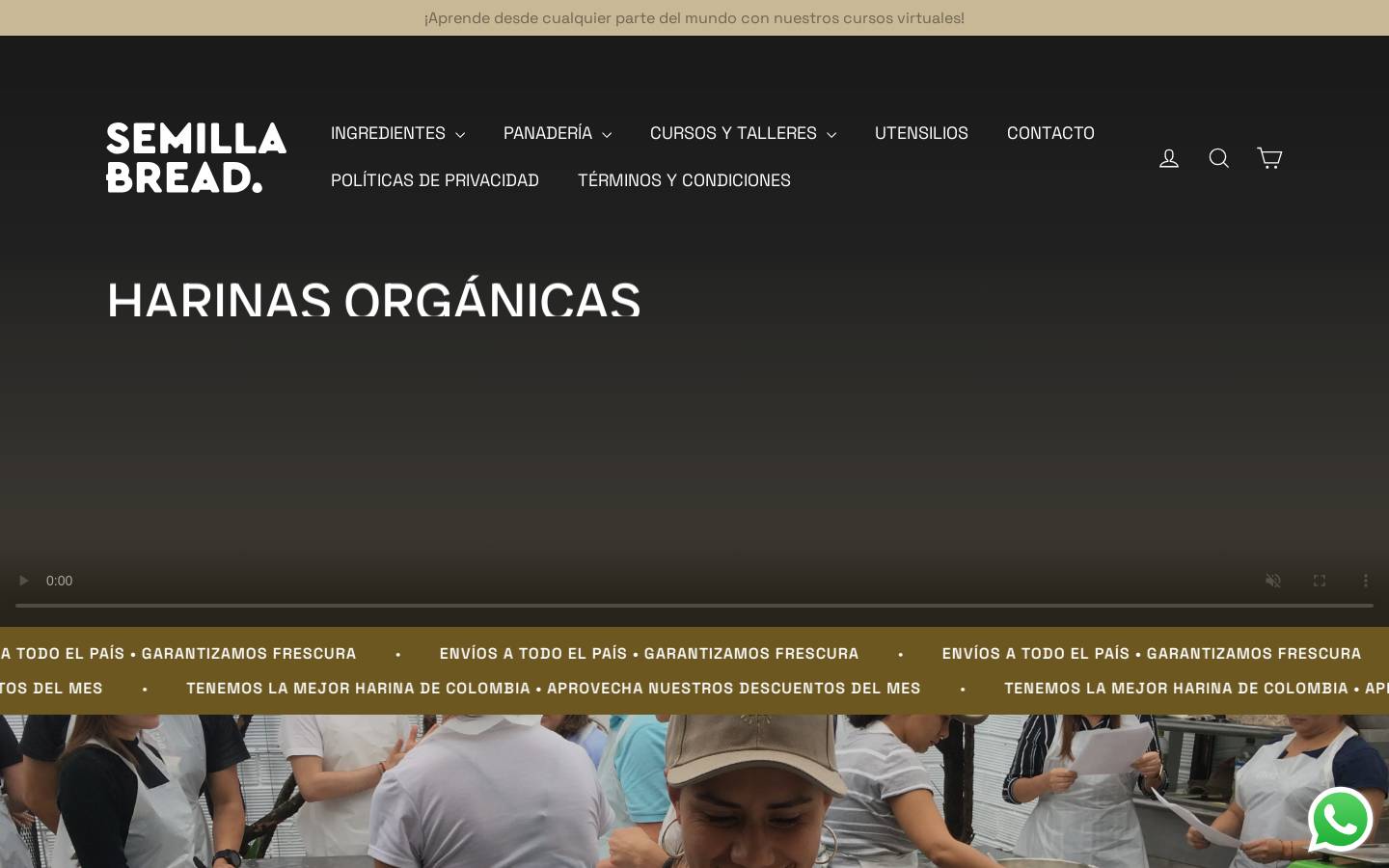 semillabreadshop.com homepage screenshot