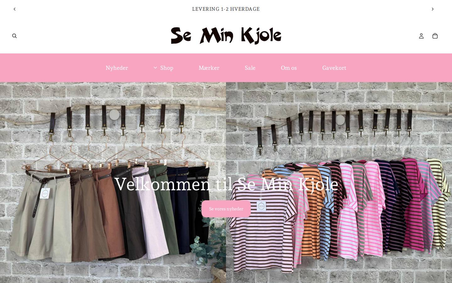Seminkjole homepage screenshot