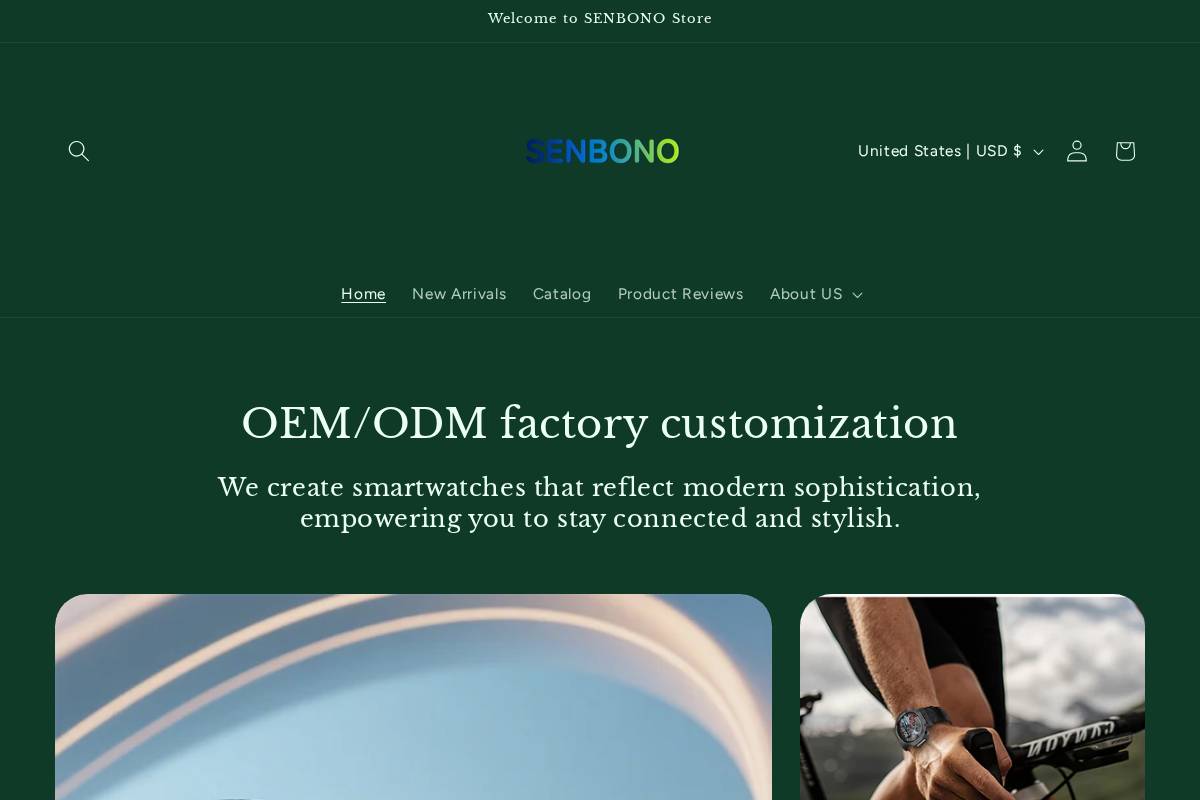 senbono.store homepage screenshot