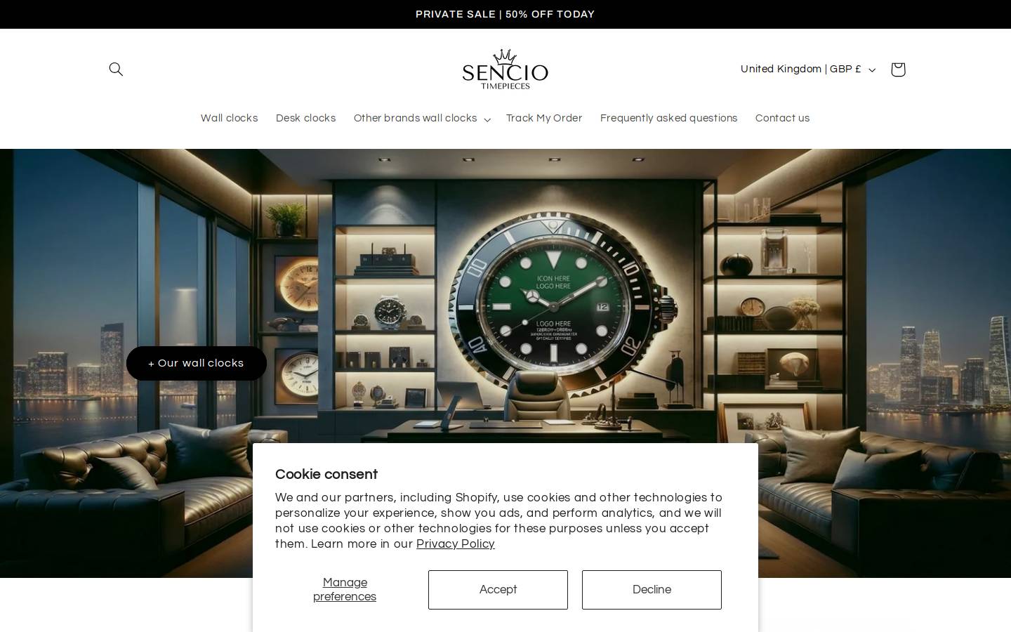 sencio-shop.com homepage screenshot
