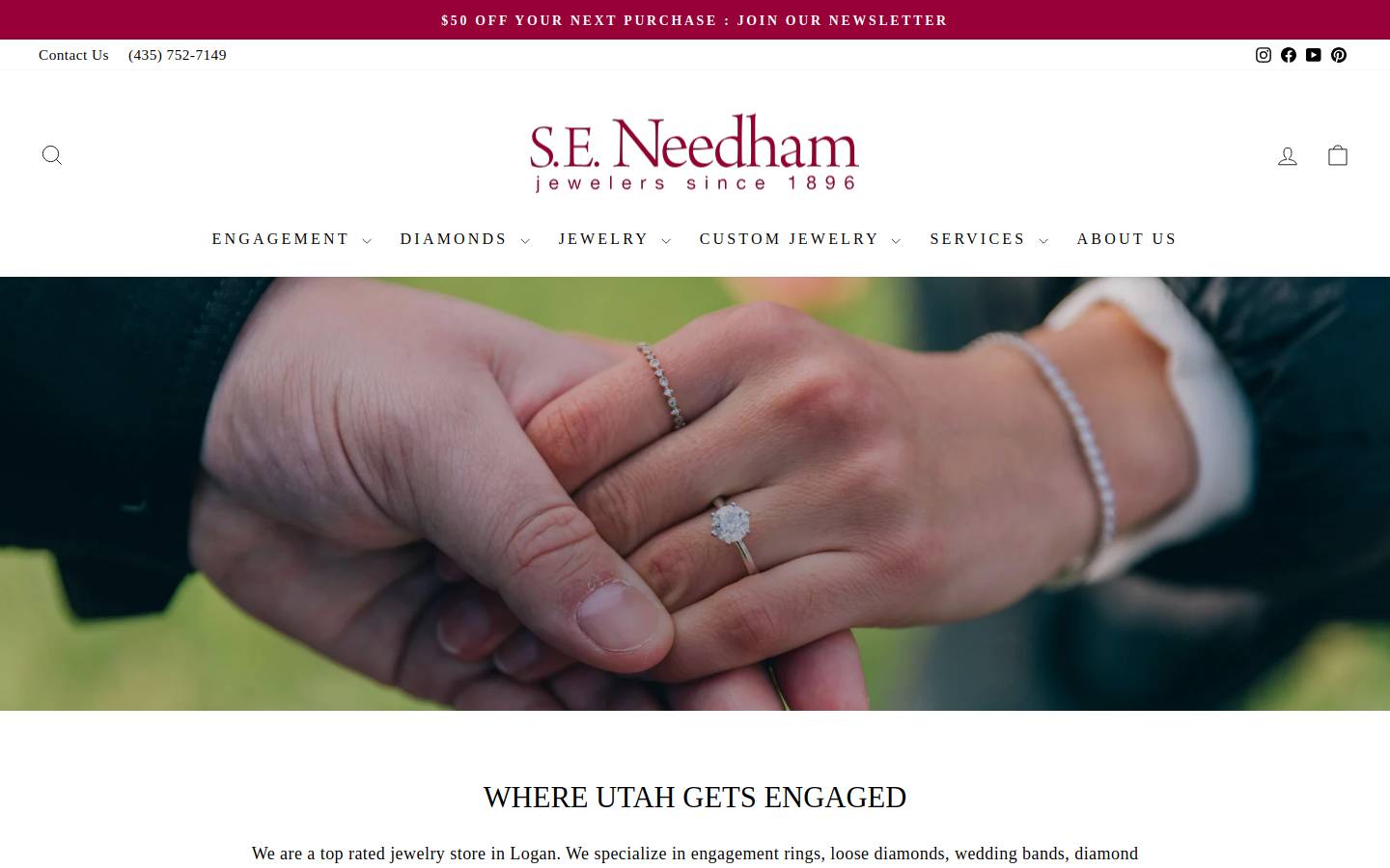 Seneedham homepage screenshot