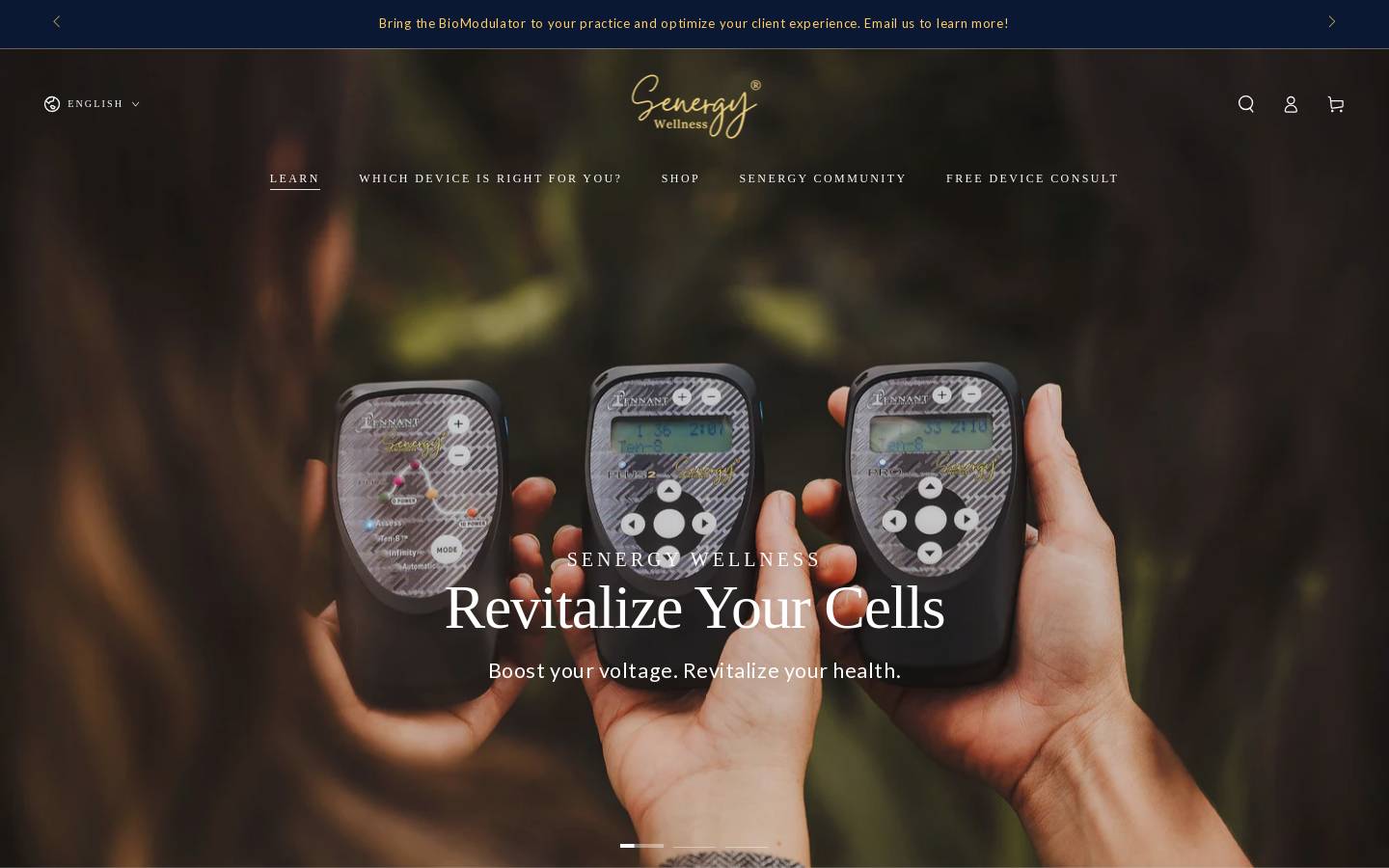 Senergy Wellness Group homepage screenshot