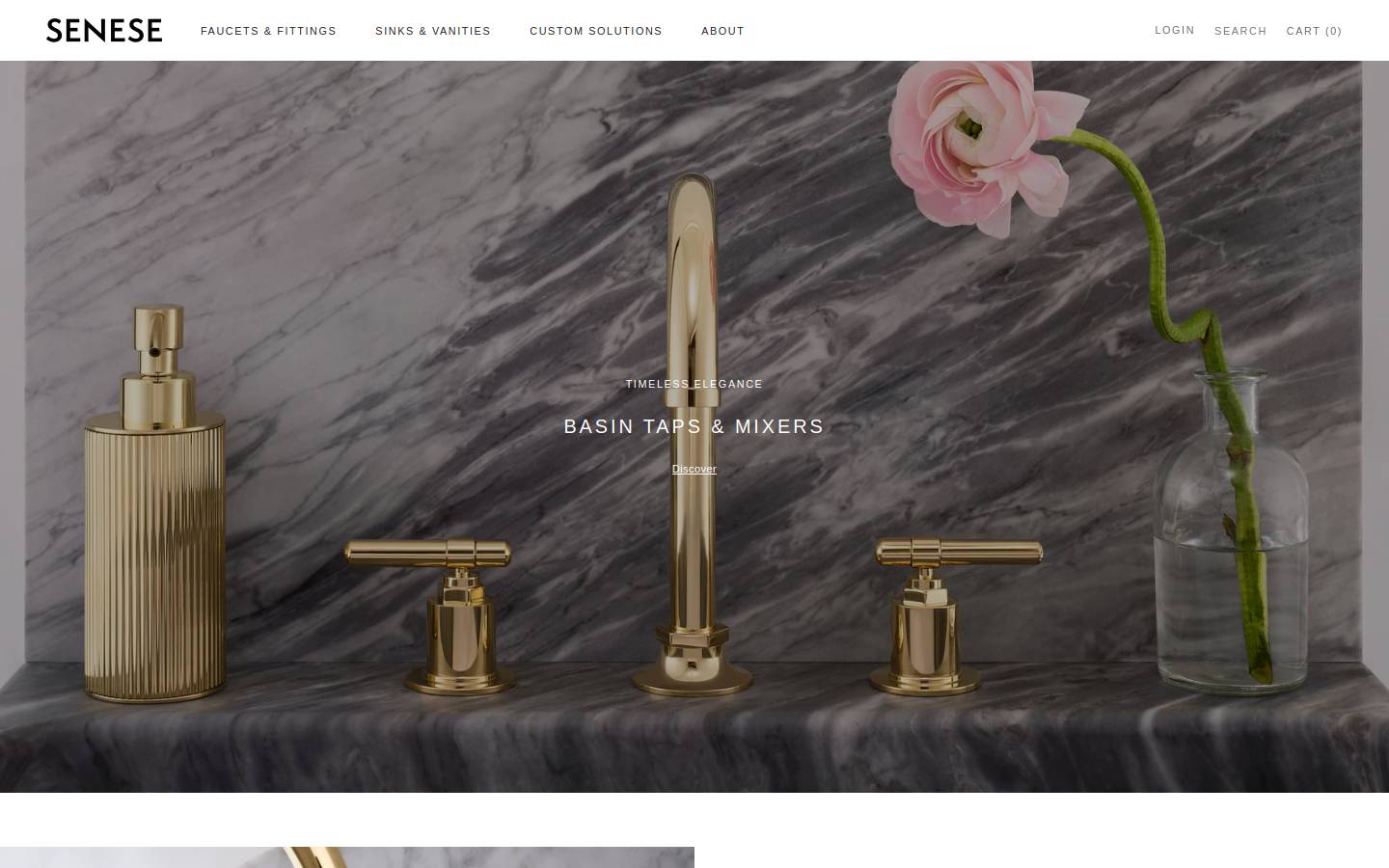 senese.com homepage screenshot
