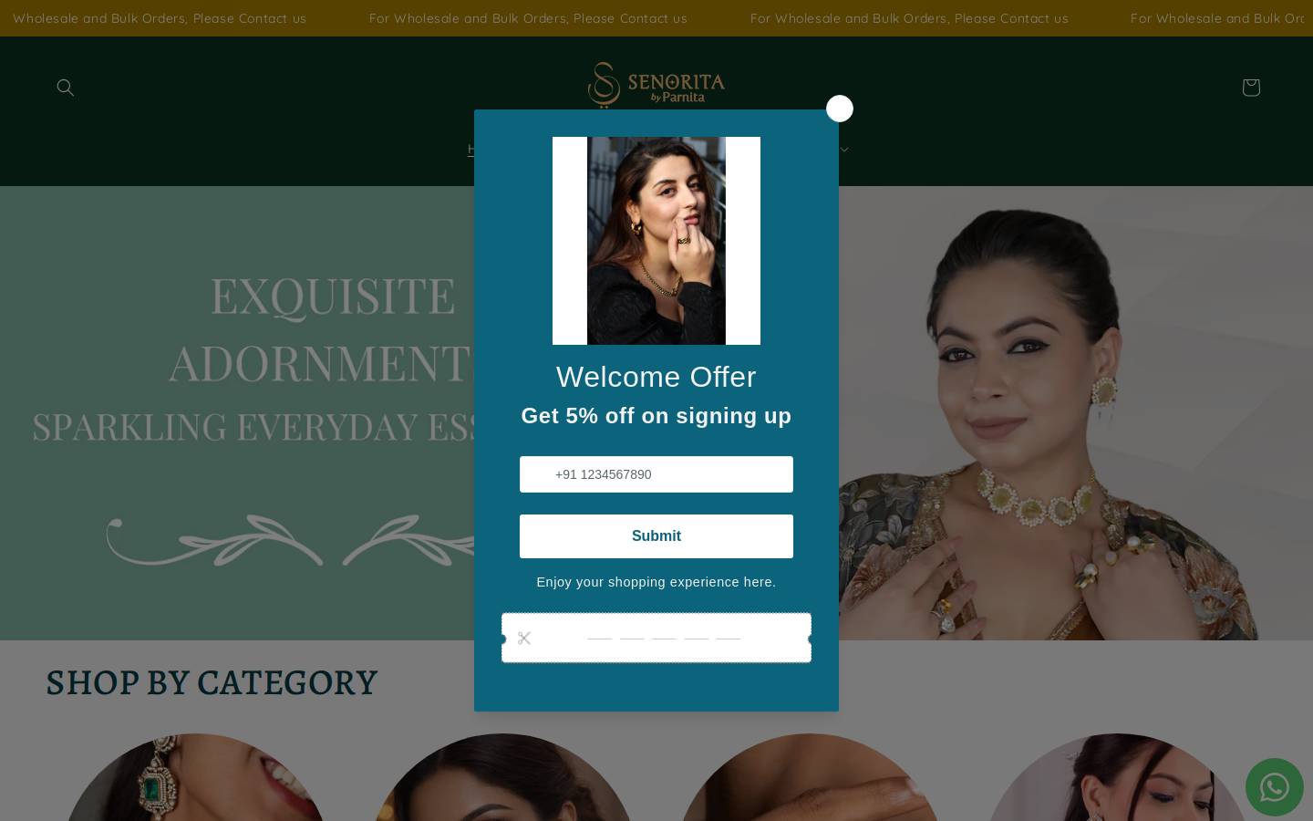 senoritabyparnita.com homepage screenshot