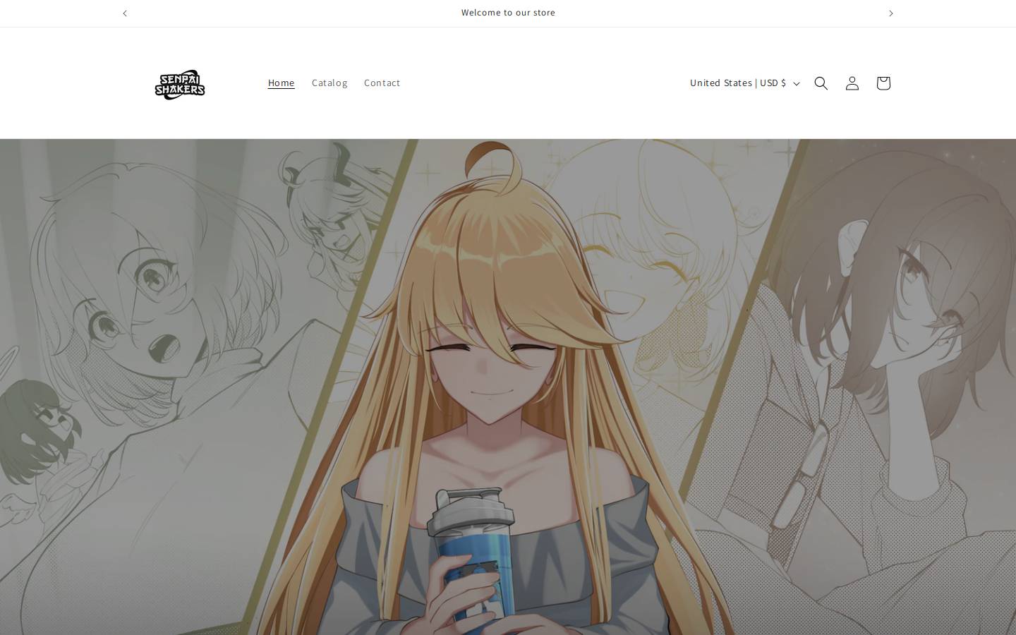 senpai-shakers.com homepage screenshot