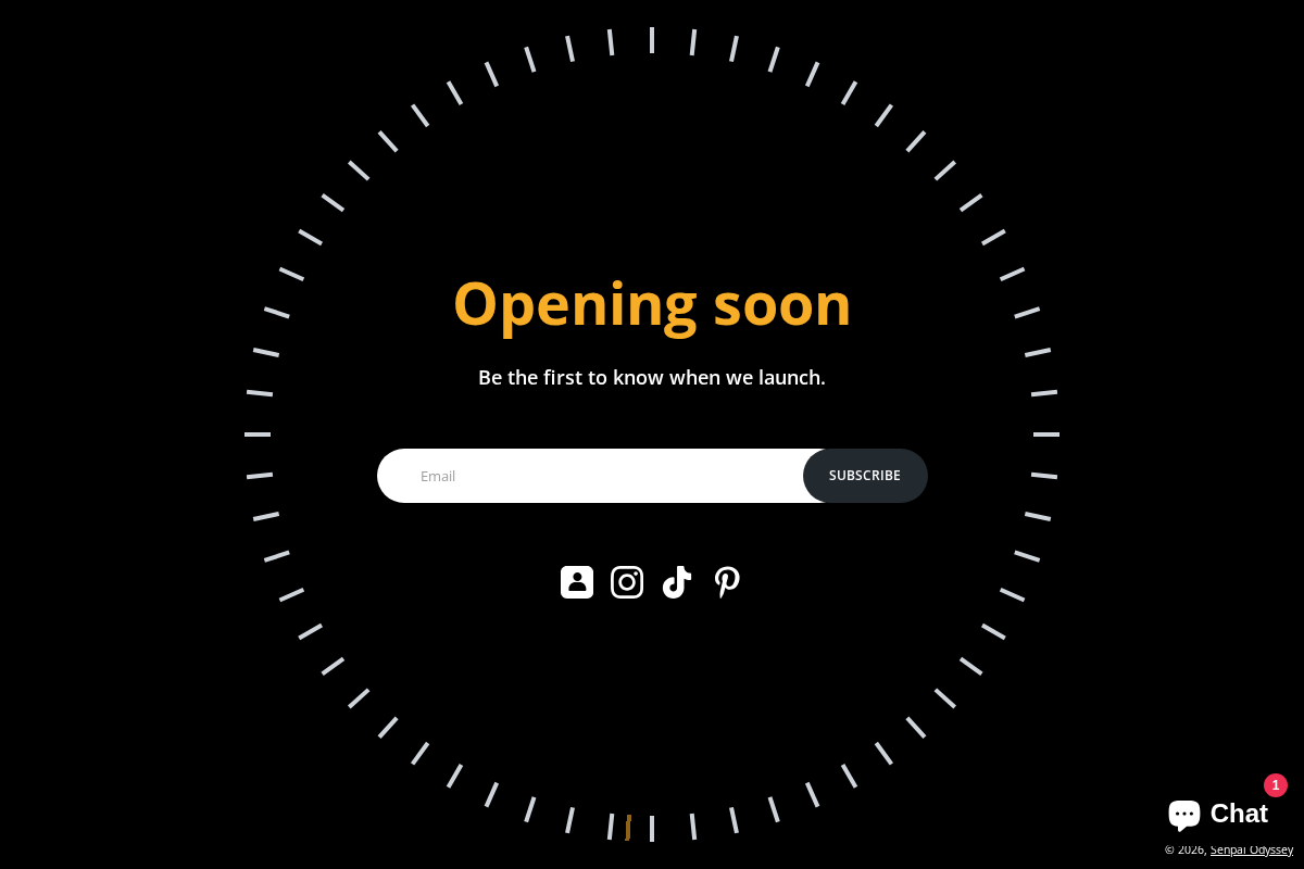 senpaiodyssey.com homepage screenshot